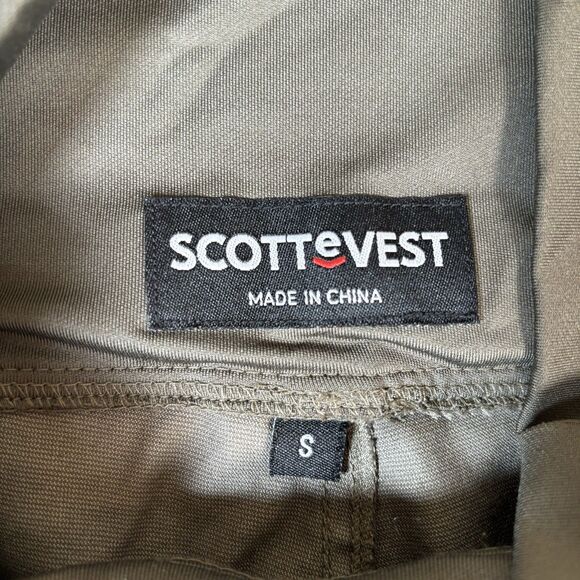 ScotteVest Margaux Cargaux Cargo Pants Women’s Small Travel Olive Green Pockets - Picture 3 of 12